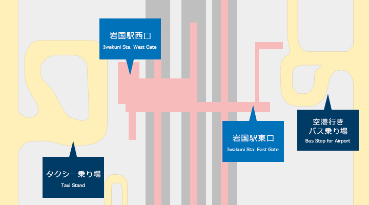 JR岩国駅構内のご案内